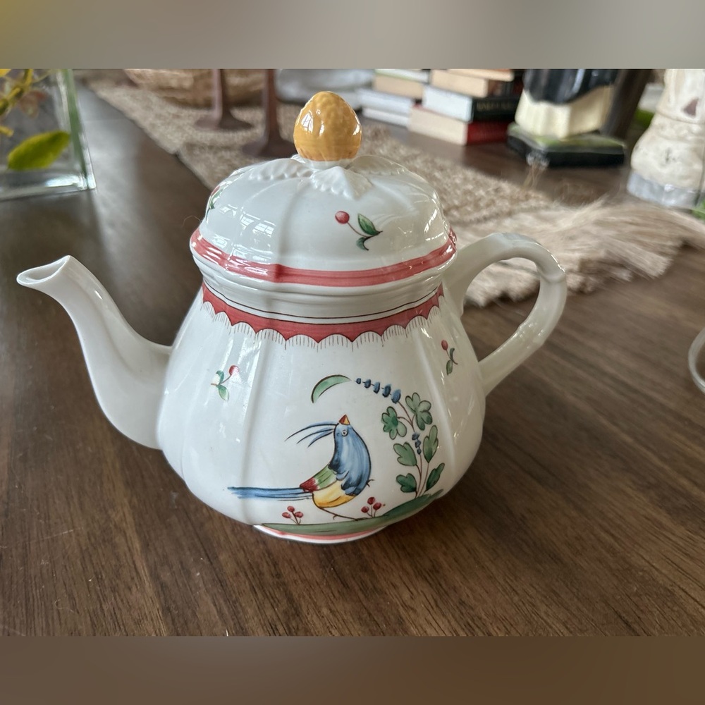 Villeroy & Boch, Jardin d'Alsace Fleur Teapot & Lid